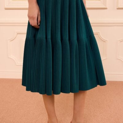 Ulla Johnson Matilda Pleated Wool Cami Dress - Image 2