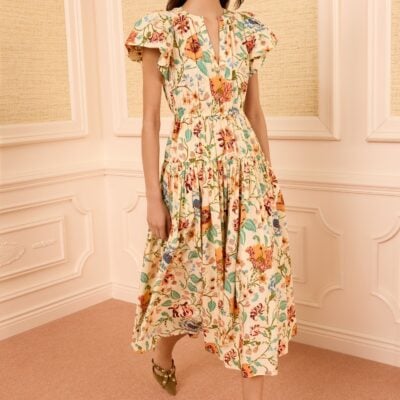 Ulla Johnson Marin Cotton Midi Dress - Image 1