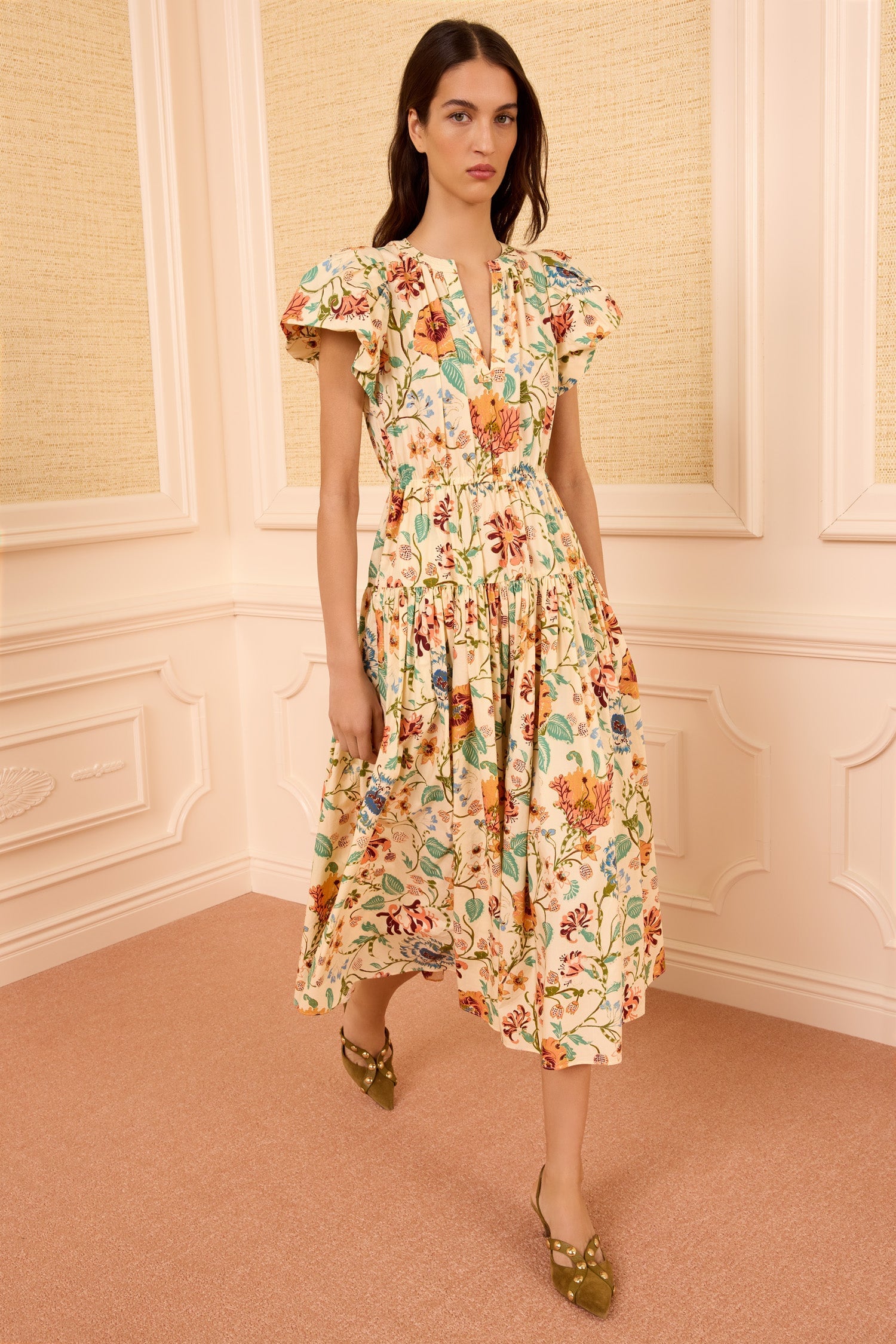 Ulla Johnson Marin Cotton Midi Dress - Image 1