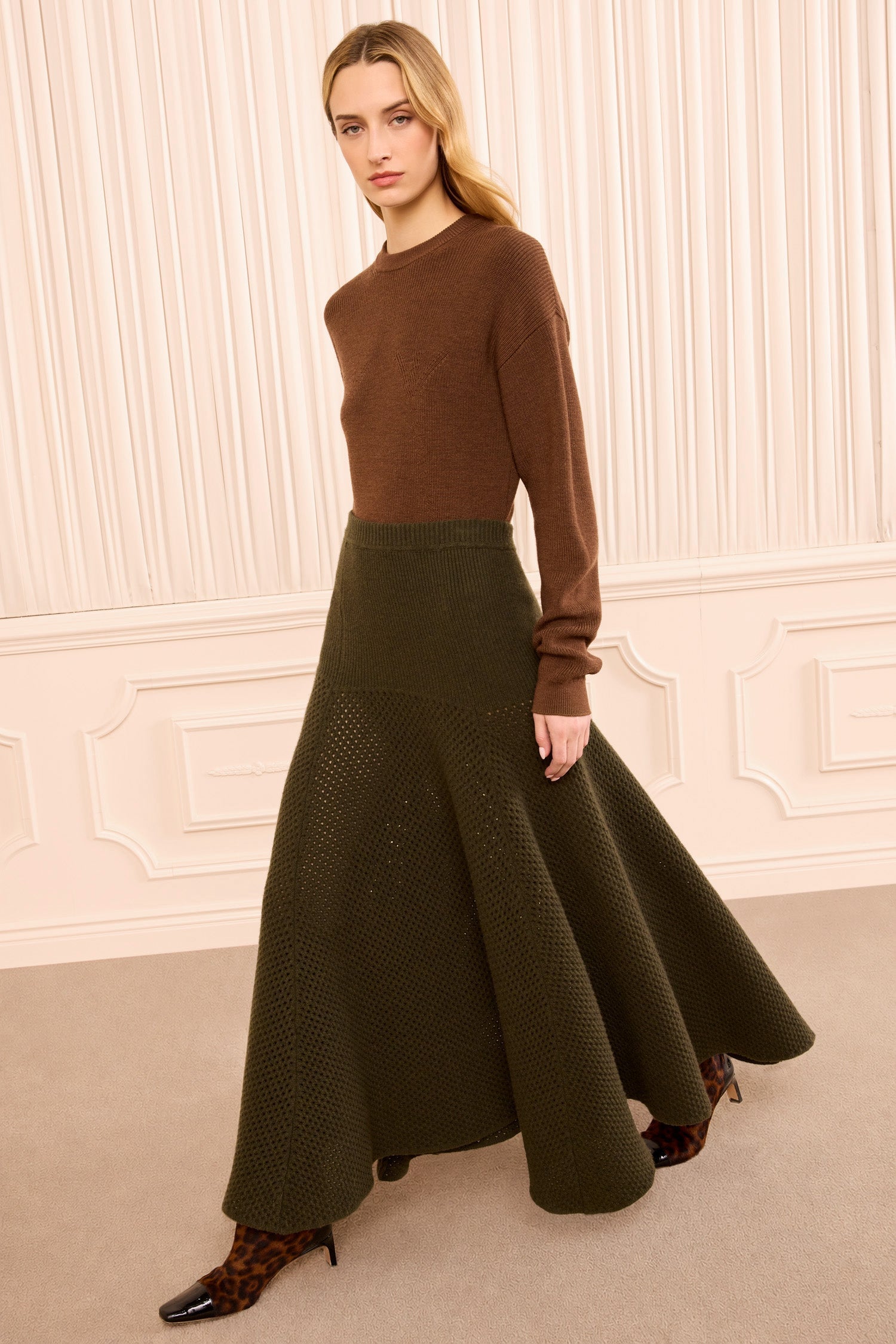 Ulla Johnson Lucia Wool Knit Skirt - Image 1