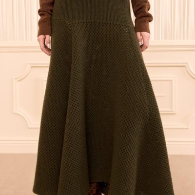 Ulla Johnson Lucia Wool Knit Skirt - Image 2