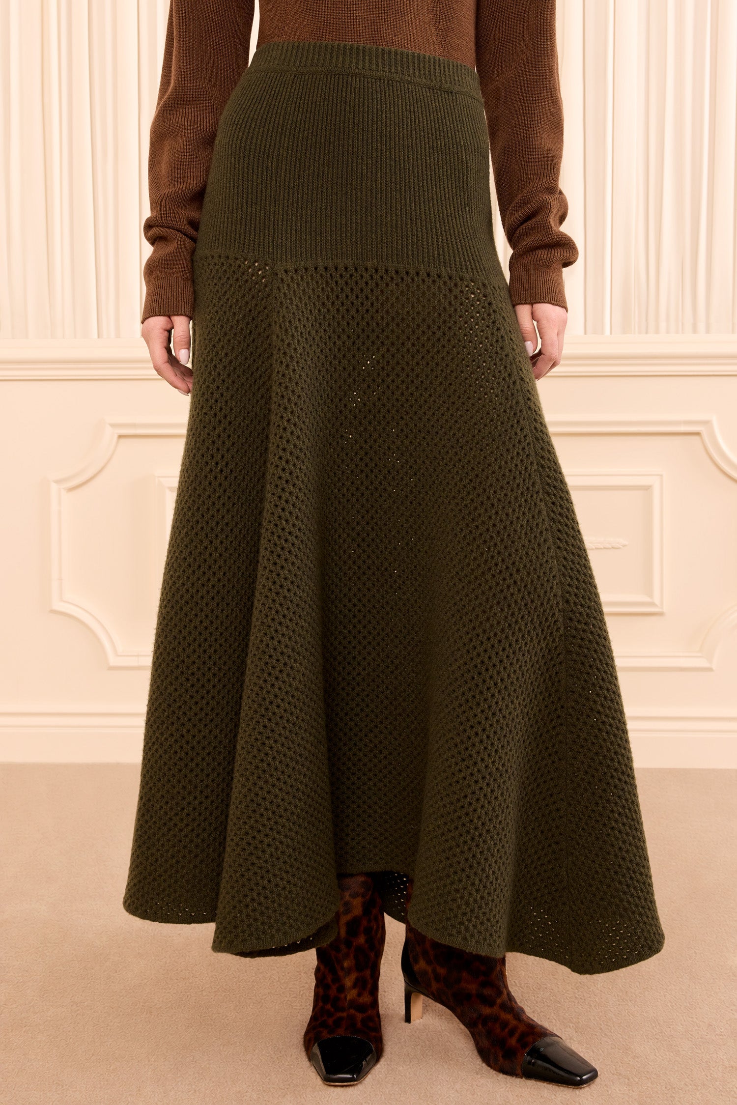 Ulla Johnson Lucia Wool Knit Skirt - Image 2