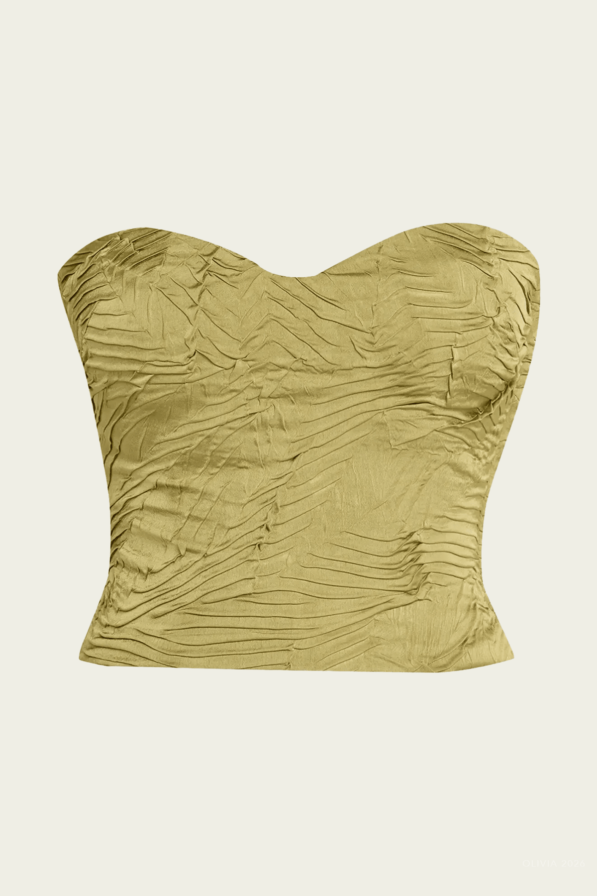 Ulla Johnson Heleen Satin Cropped Bustier Top - Image 1