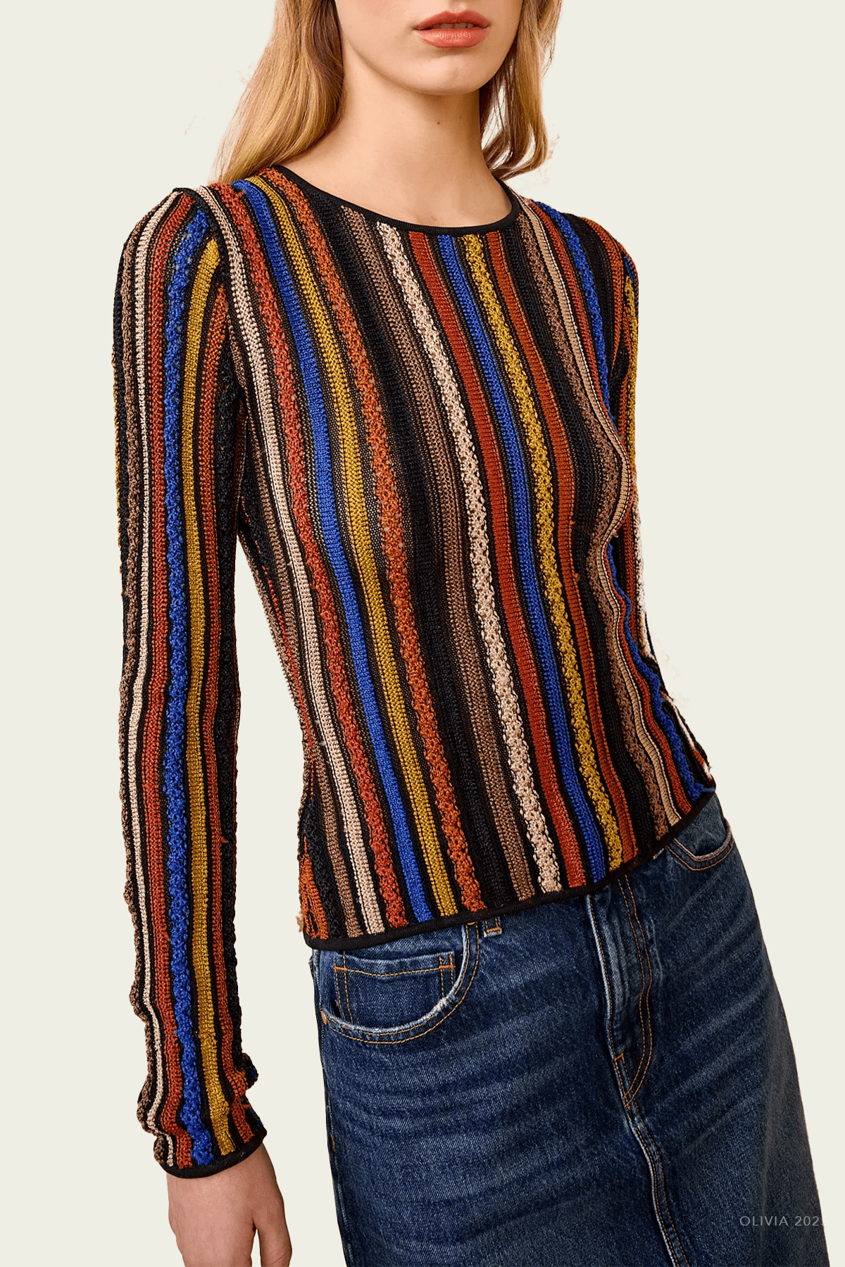 MNULLA051026011224158_2 Ulla Johnson Ardith Knit Long Sleeve Top - Image 2