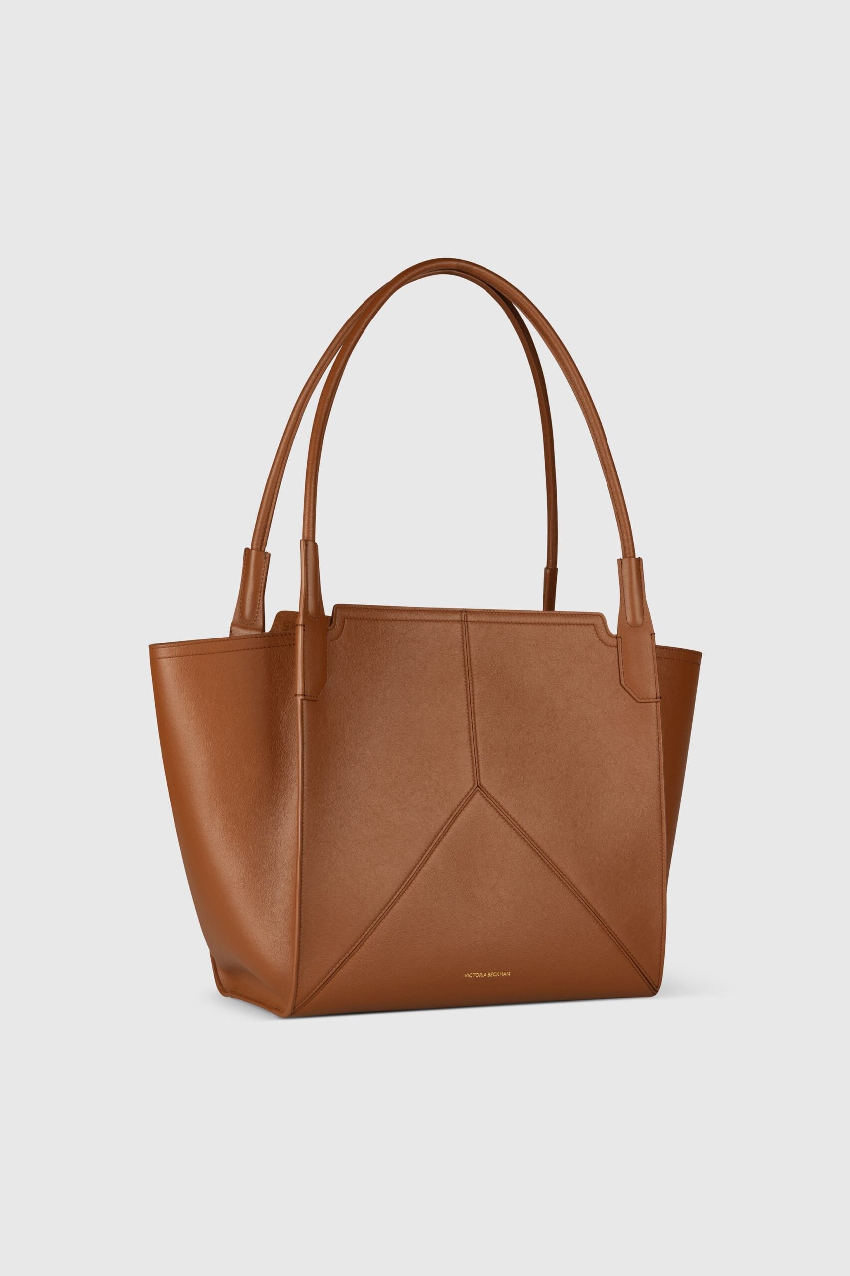 MNVBK051026015127004_3 Victoria Beckham Victoria Tote Tan Soft Calf Leather - Image 3