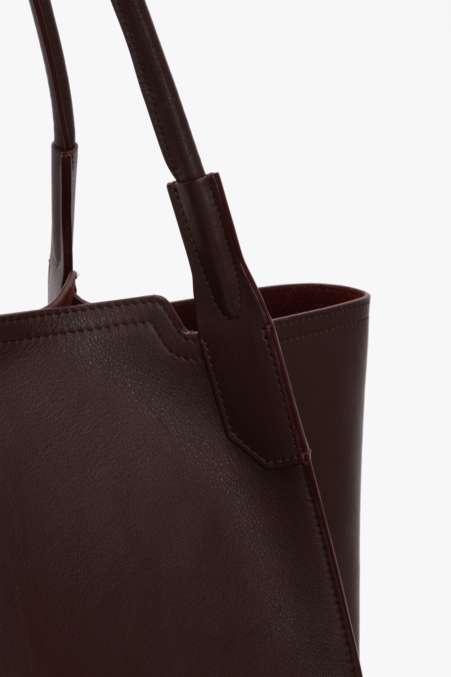 Victoria Beckham Victoria Tote Large Burgundy Soft Calf Leather - Image 3