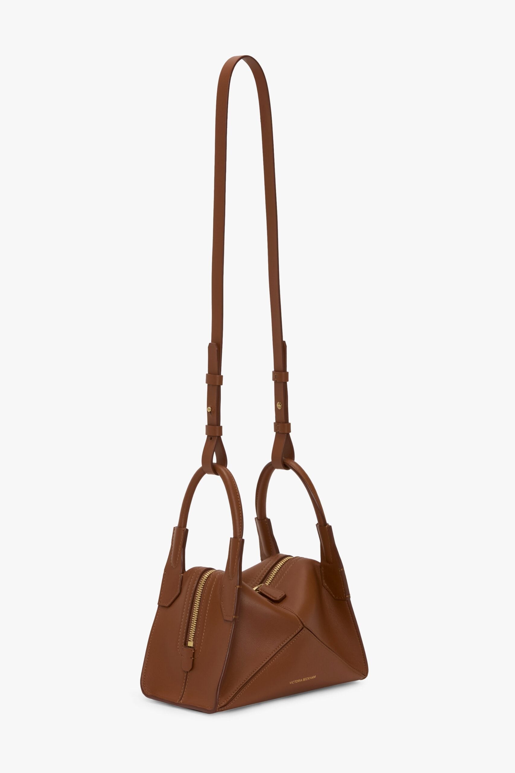 MNVBK051026015127012_3 Victoria Beckham Victoria Plié Mini Bag Tan Soft Calf Leather - Image 3