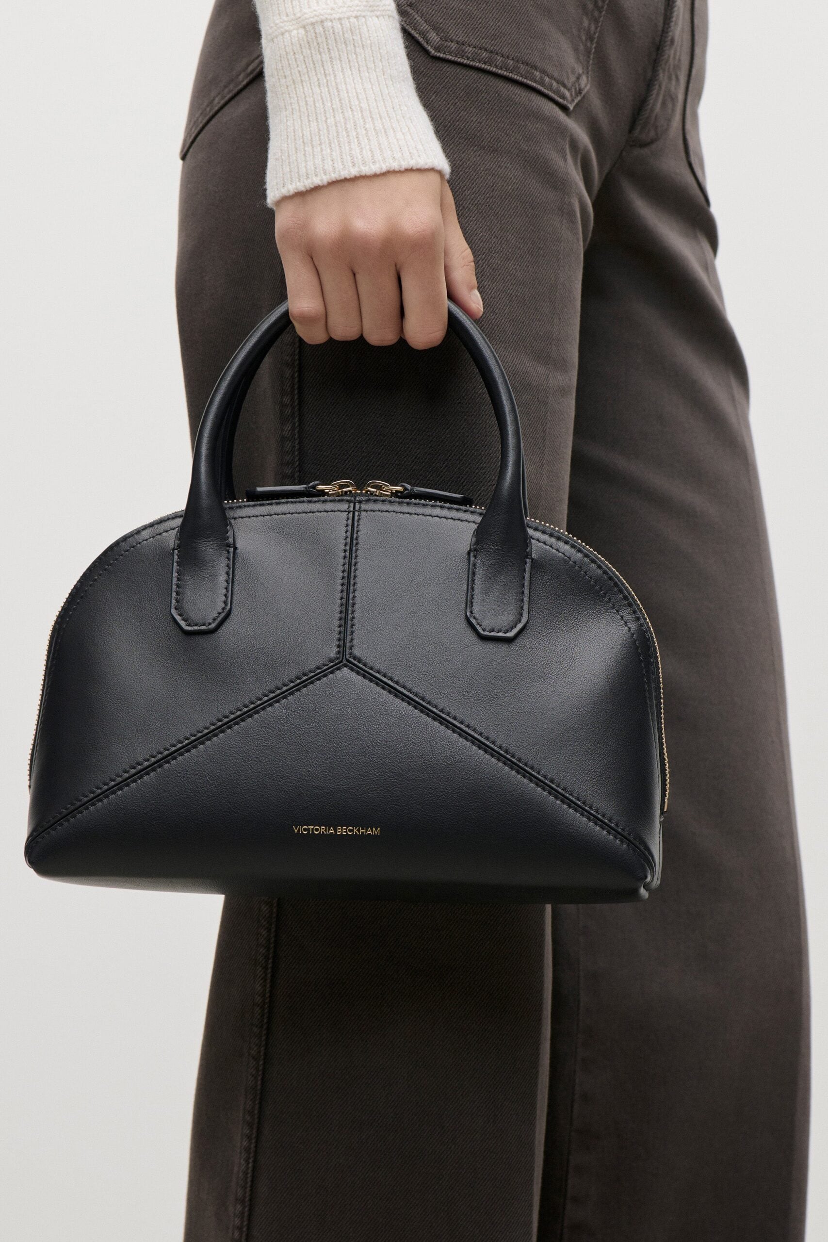 Victoria Beckham Victoria Doctor Bag Small Black Soft Calf Leather - Image 2