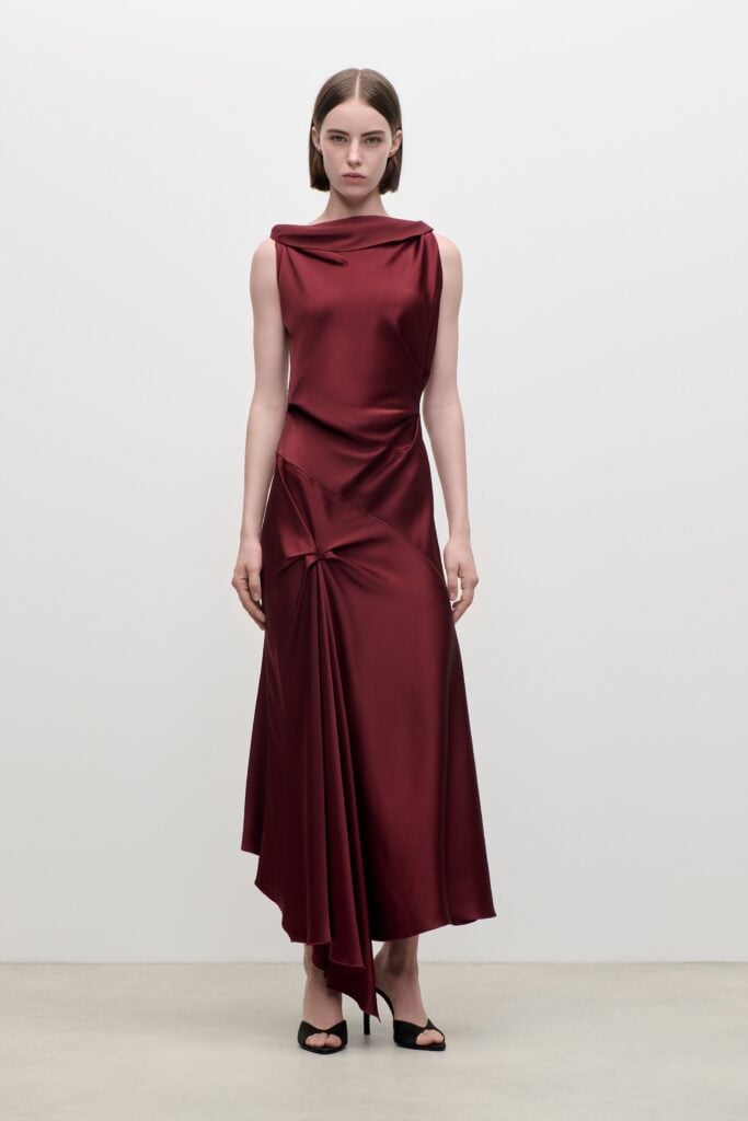 Victoria Beckham Posy Midi Dress - Image 1