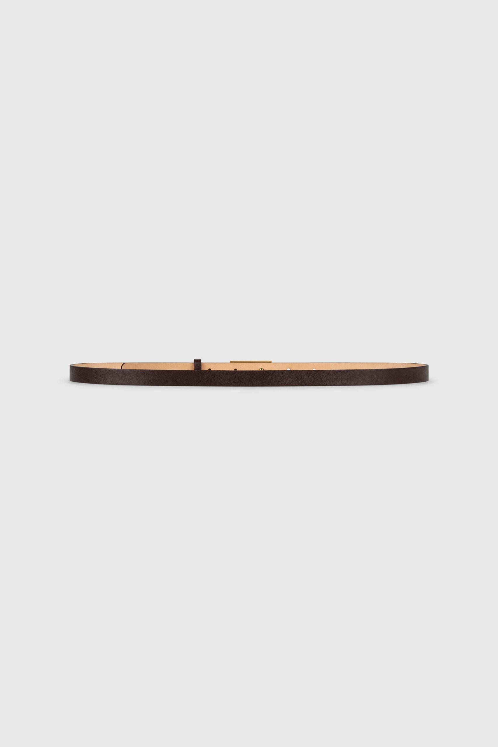 MNVBK051026015127037_2 Victoria Beckham Portofino Mirror Belt Micro 15mm Burgundy Shiny Calf Leather - Image 2