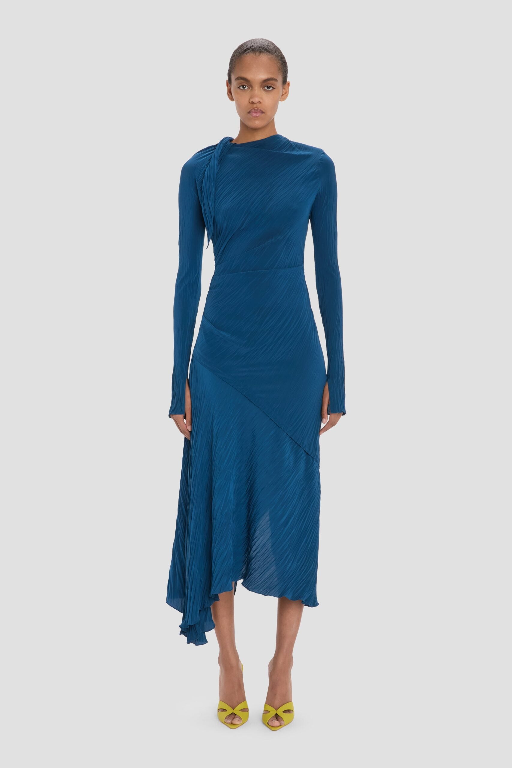 Victoria Beckham Plisse Dress - Image 1