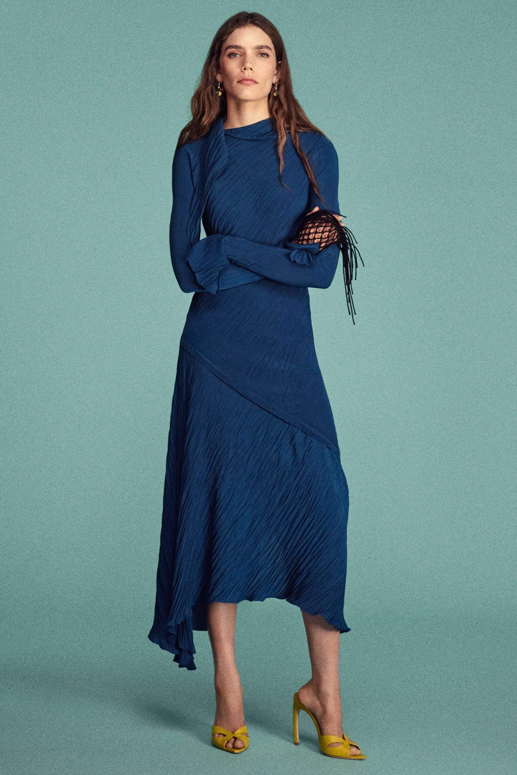 MNVBK051026015127041_2 Victoria Beckham Plisse Dress - Image 2
