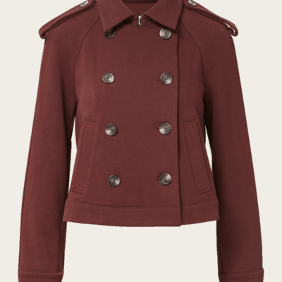 Veronica Beard Conneley Cropped Trench Coat - Image 1
