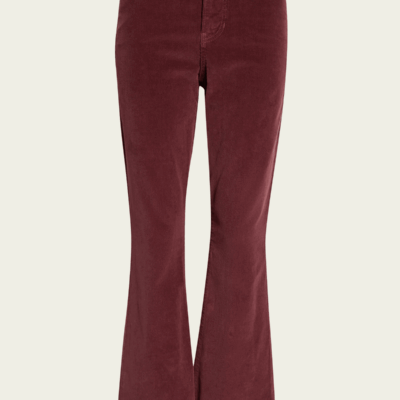 Veronica Beard Carson Corduroy Kick-Flare Pant - Image 1