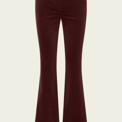 Veronica Beard Gracie Velvet Flare Pant - Image 1