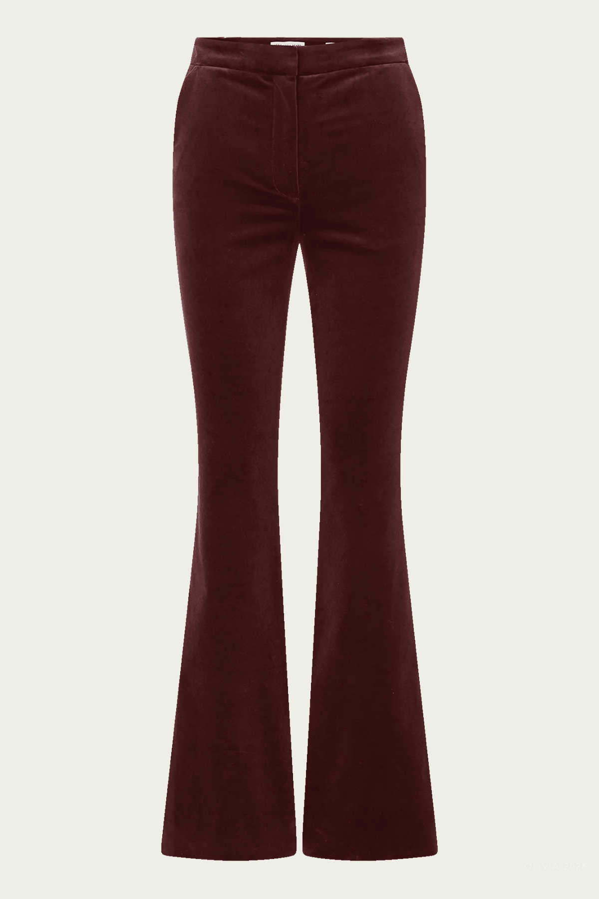 Veronica Beard Gracie Velvet Flare Pant - Image 1