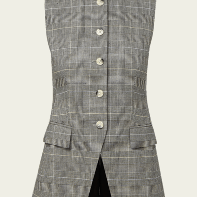 Veronica Beard Lois Plaid Vest - Image 1