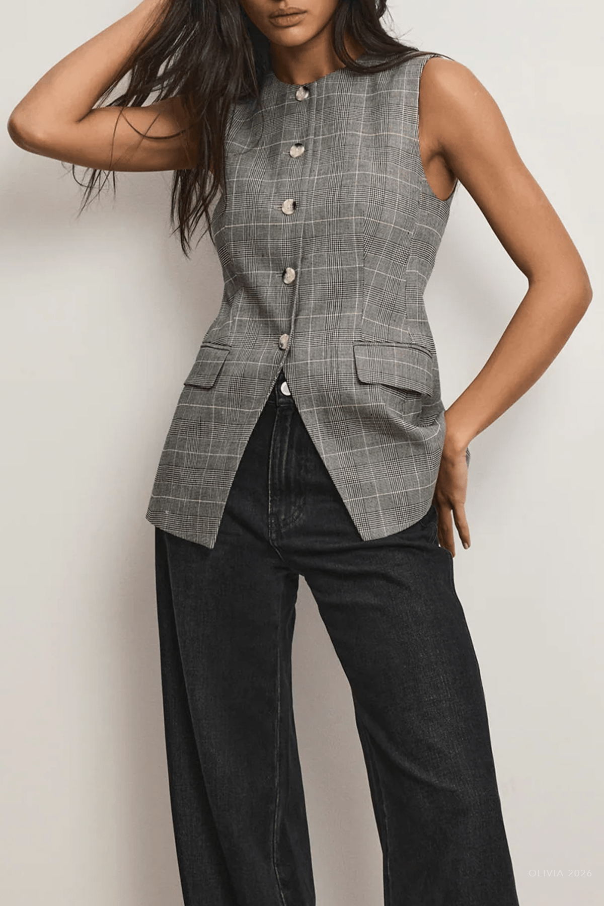 Veronica Beard Lois Plaid Vest - Image 2