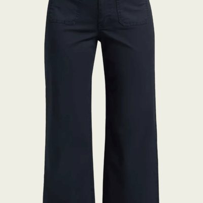 Veronica Beard Grant Cropped High-Rise Wide Leg Pants - Image 1