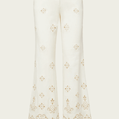 Veronica Beard Komi Eyelet Pant - Image 1