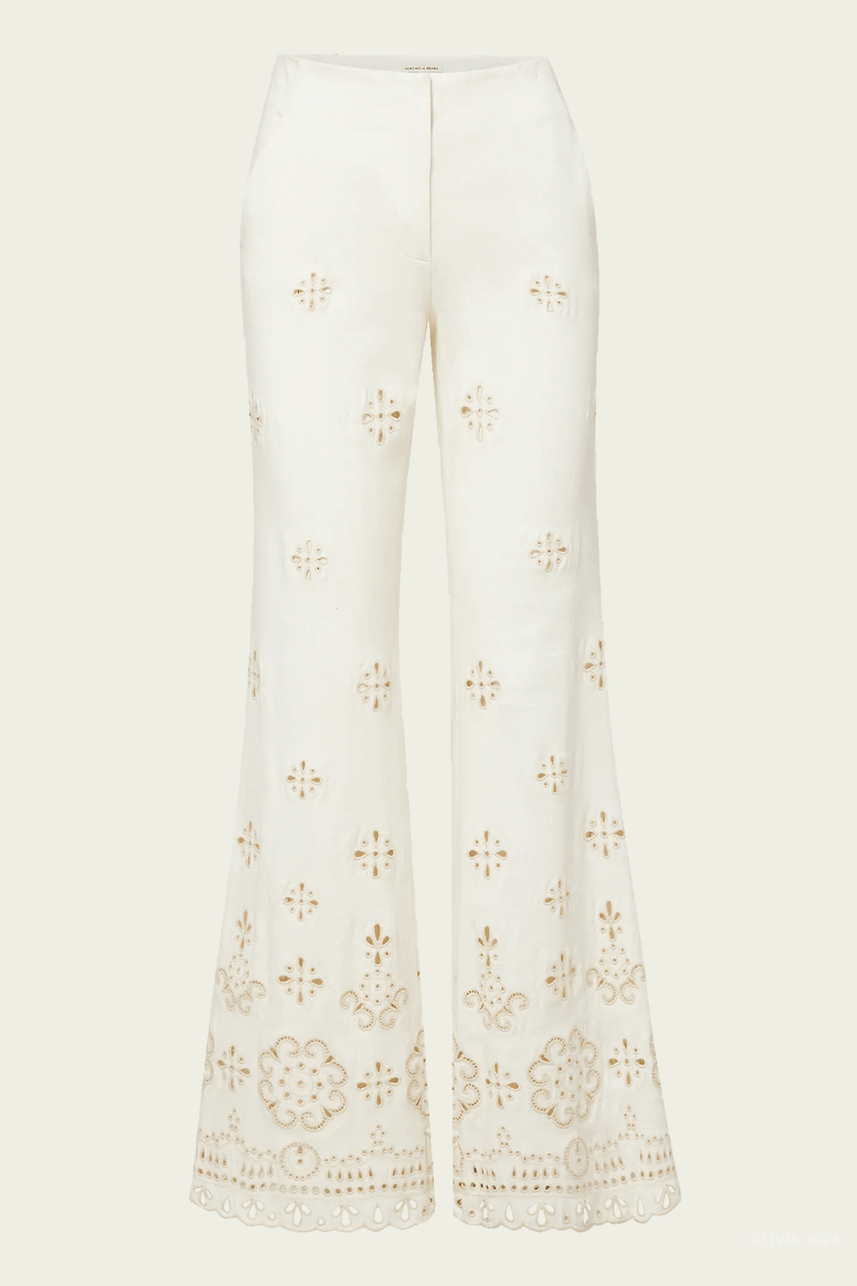 Veronica Beard Komi Eyelet Pant - Image 1