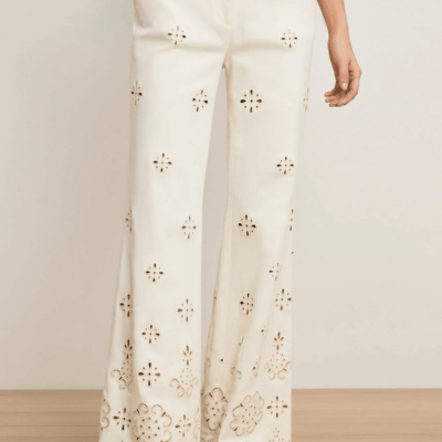 Veronica Beard Komi Eyelet Pant - Image 2