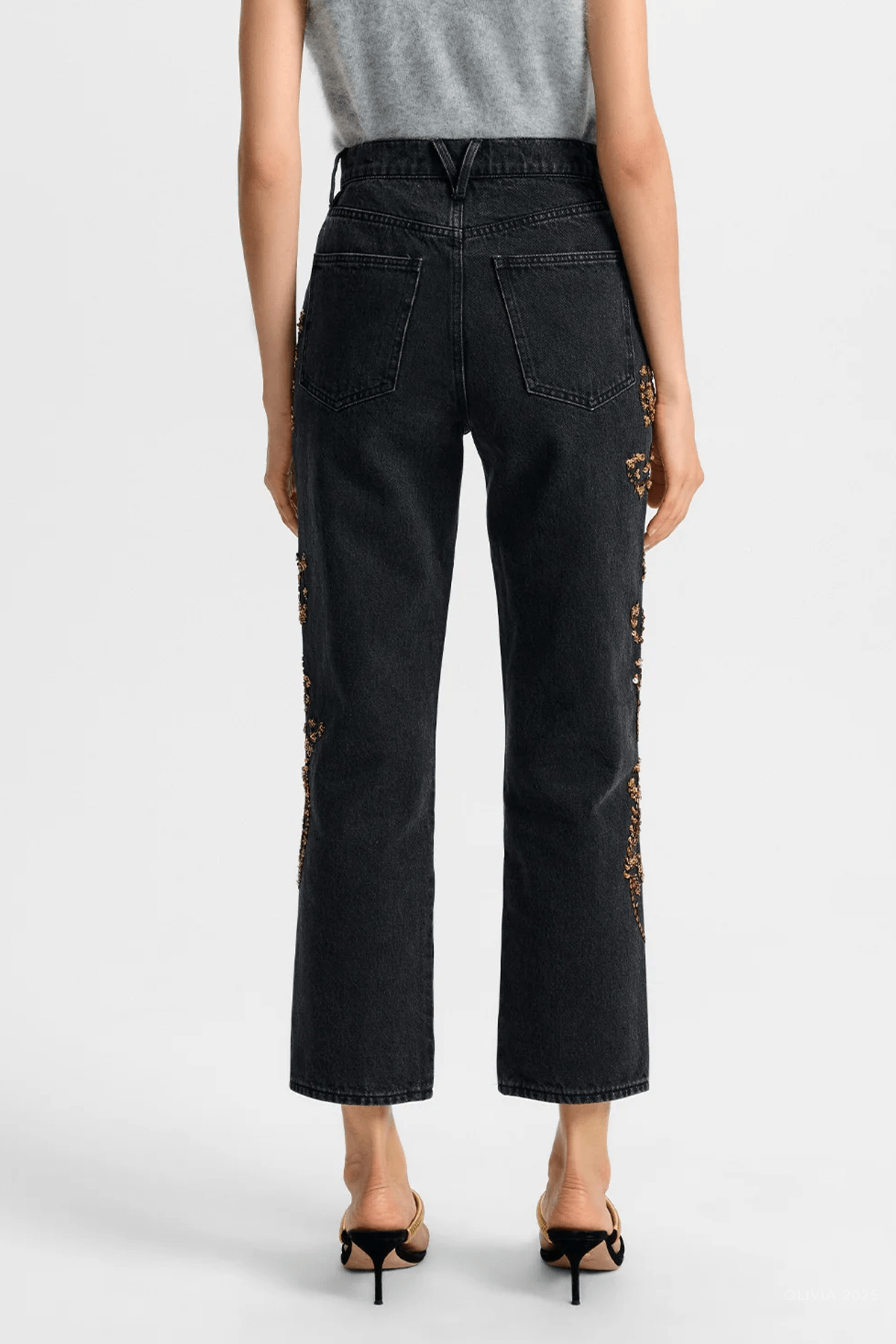 MNVERO051026010840115_3 Veronica Beard Daniela Embellished Straight-Leg Jean - Image 3