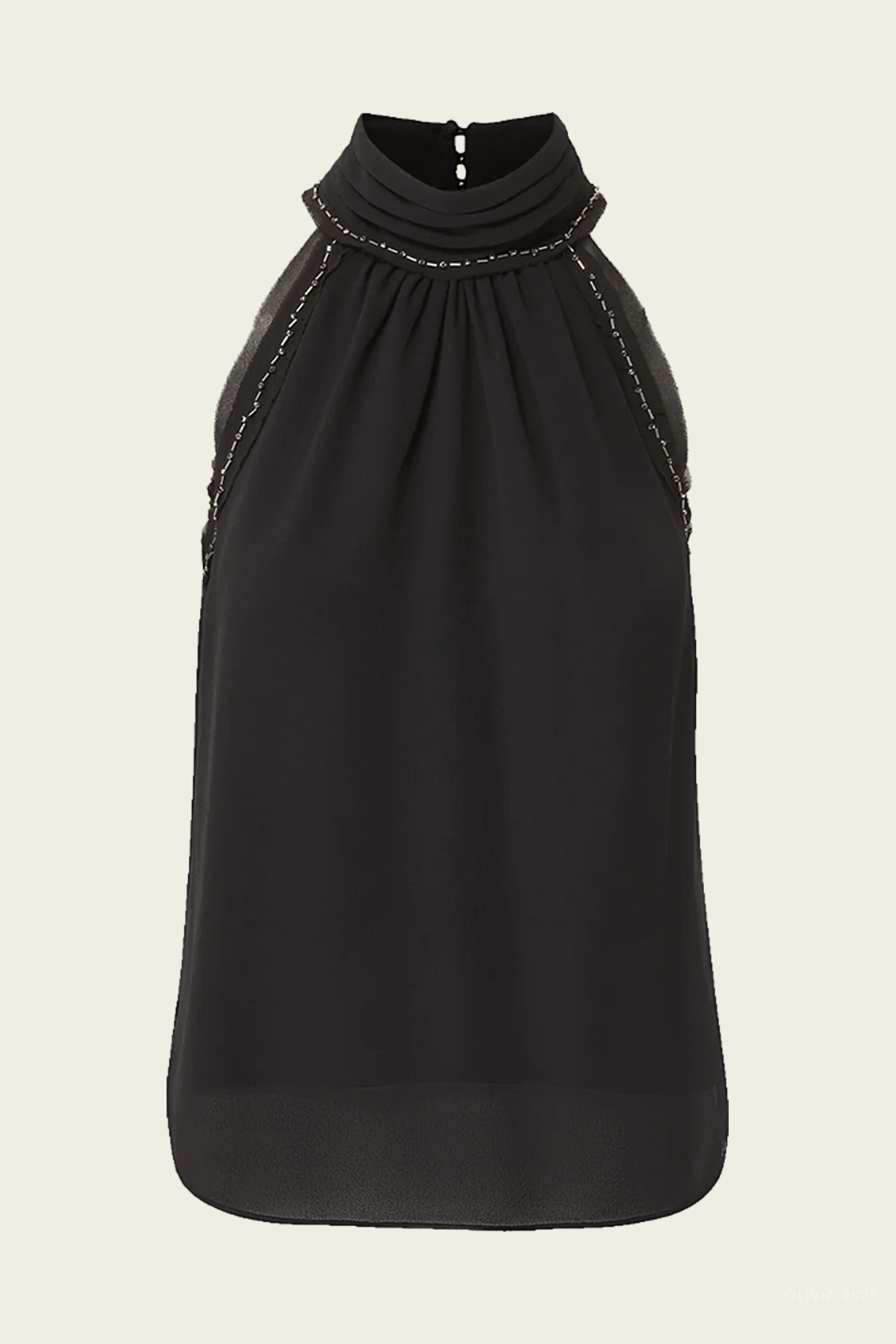 Veronica Beard Tanisha Silk Halter Top - Image 1