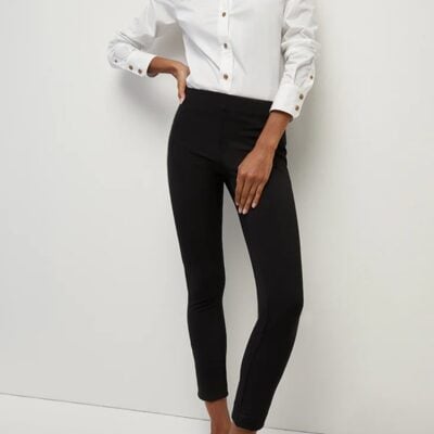 Veronica Beard Zip Back Scuba Pant - Image 2