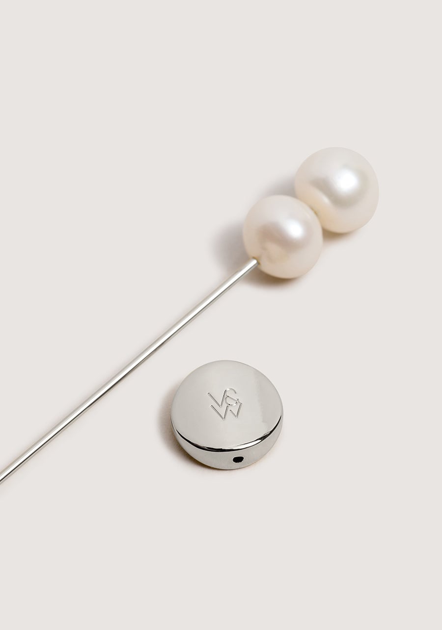 Viktoria & Woods V&W Pearl Pin Brooch - Image 2