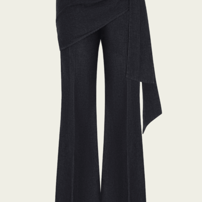 ZIMMERMANN Valiant Draped Denim Flare - Image 1