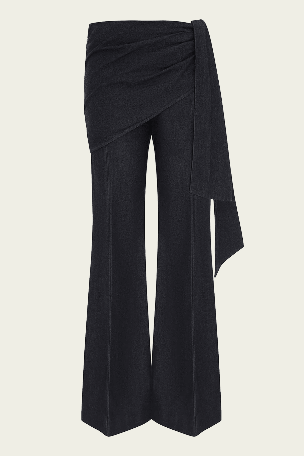 ZIMMERMANN Valiant Draped Denim Flare - Image 1
