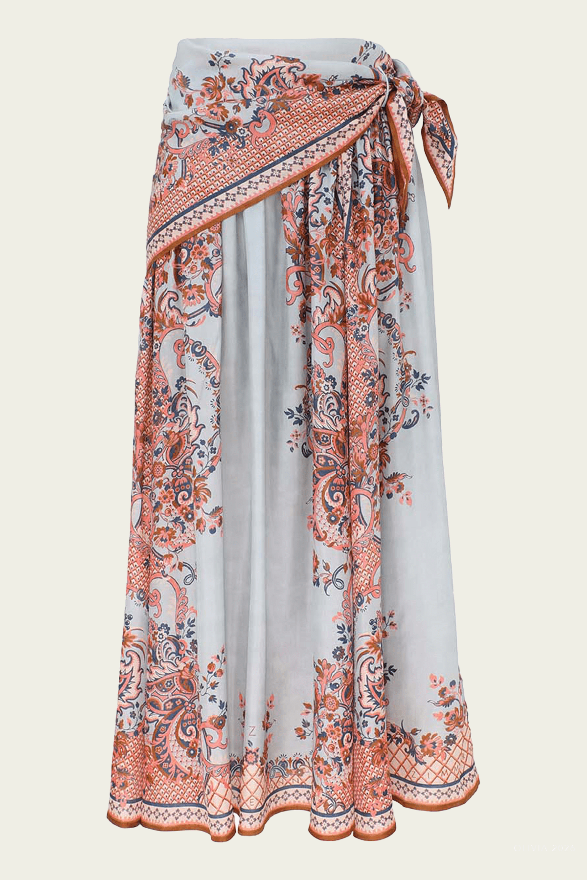 ZIMMERMANN Aster Scarf Midi Skirt - Image 1