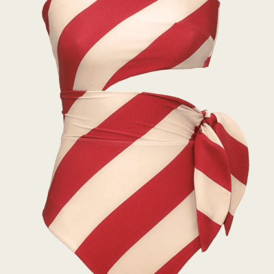 ZIMMERMANN Roselight Tie Bandeau One-Piece Swimsuit - Image 1