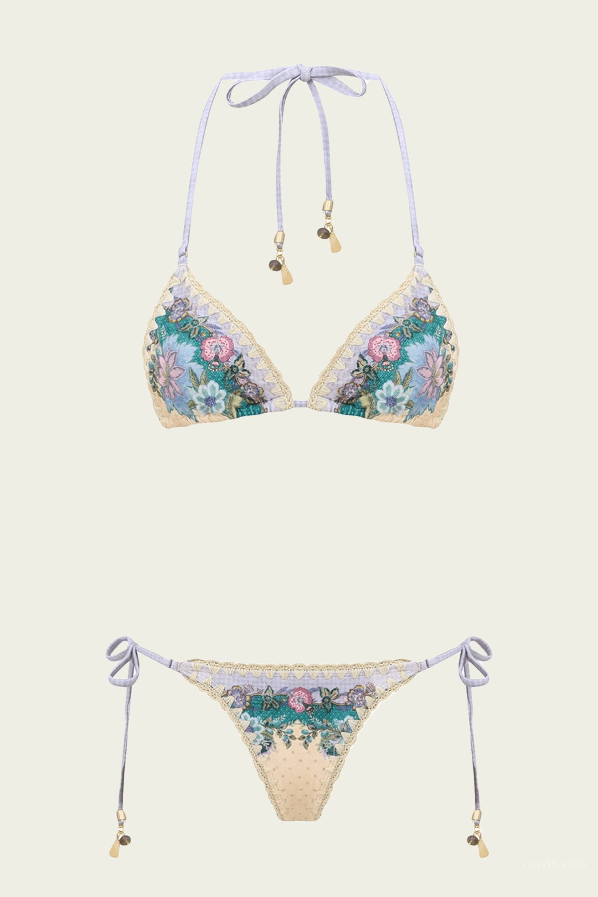 ZIMMERMANN Indra Crochet Detail Bikini Set - Image 1