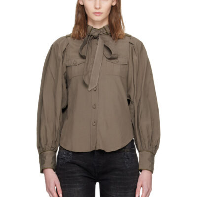 Aaron Esh Khaki Military Shirt