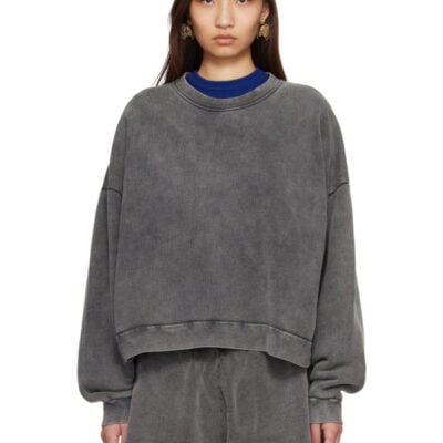 Acne Studios Gray Logo Patch Sweatshirt