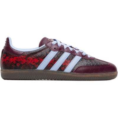 Adidas Originals Burgundy & Blue Samba OG Sneakers