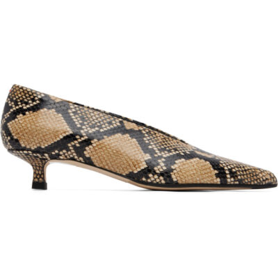 Aeyde Beige Clara Pointed-Toe Heels