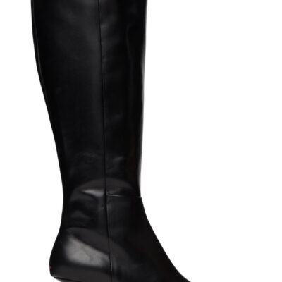 Aeyde Black Bita Calf Leather Tall Boots