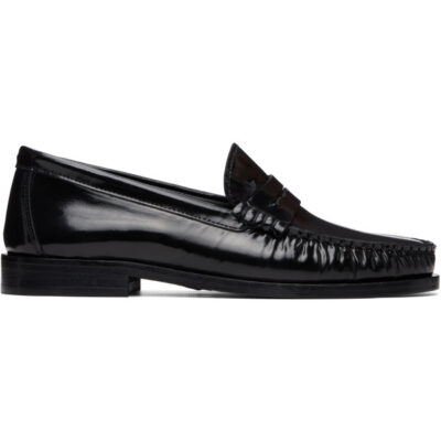 Aeyde Black Terry Polido Loafers