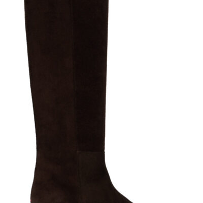 Aeyde Brown Medea Suede Knee-High Boots