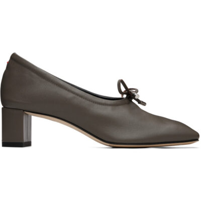 Aeyde Taupe Narissa Glove Heels