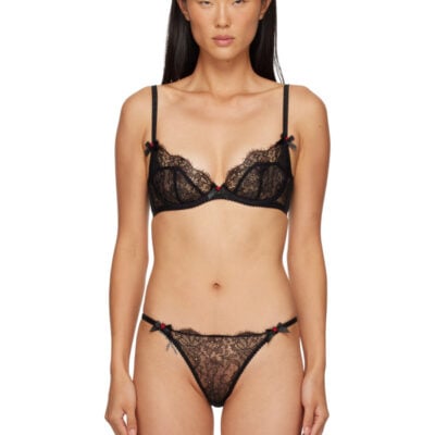 Agent Provocateur Black Lorna Lace Bra