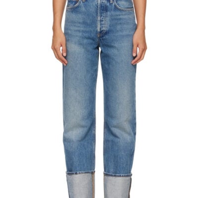 Agolde Blue Big Cuff Jeans