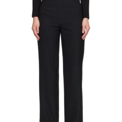 Alaïa Black Light Tailored Wool Trousers