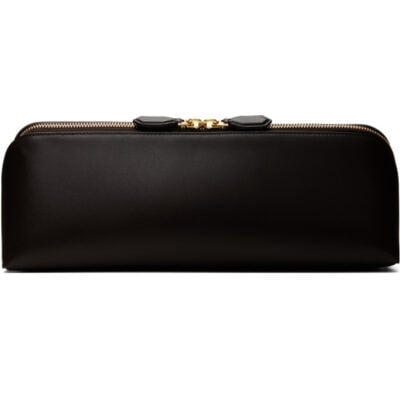 Alaïa Brown Delta Clutch