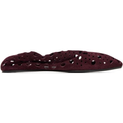 Alaïa Burgundy Vienne Ballerina Flats