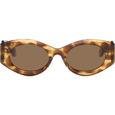Alaïa Tortoiseshell Oval Sunglasses