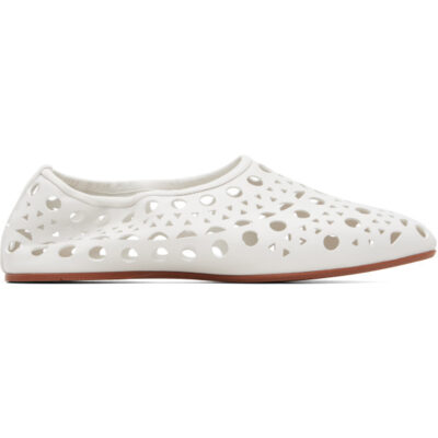 Alaïa White Neo Vienne Ballerina Flats